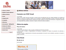 Tablet Screenshot of caritasteruel.org